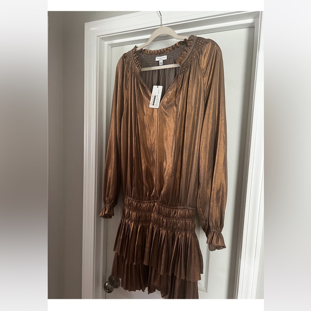 Copper Foil Dress BNWT